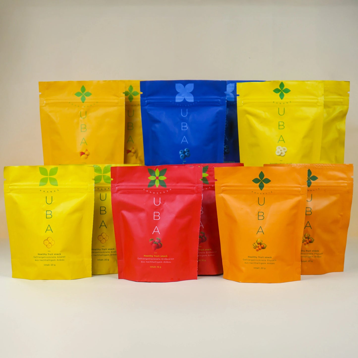 Sample set 3 - 12 pieces | Blueberries, strawberries &amp; pineapple | 3 varieties