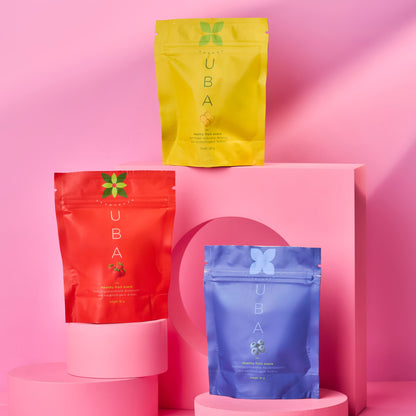 Probierset 3 - 12 Stück | Heidelbeeren, Erdbeeren & Ananas | 3 Sorten