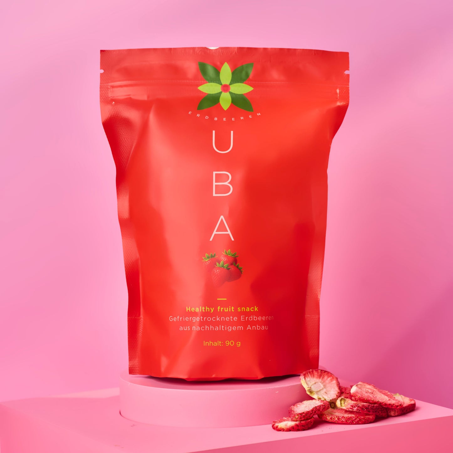 Gefriergetrocknete Erdbeeren