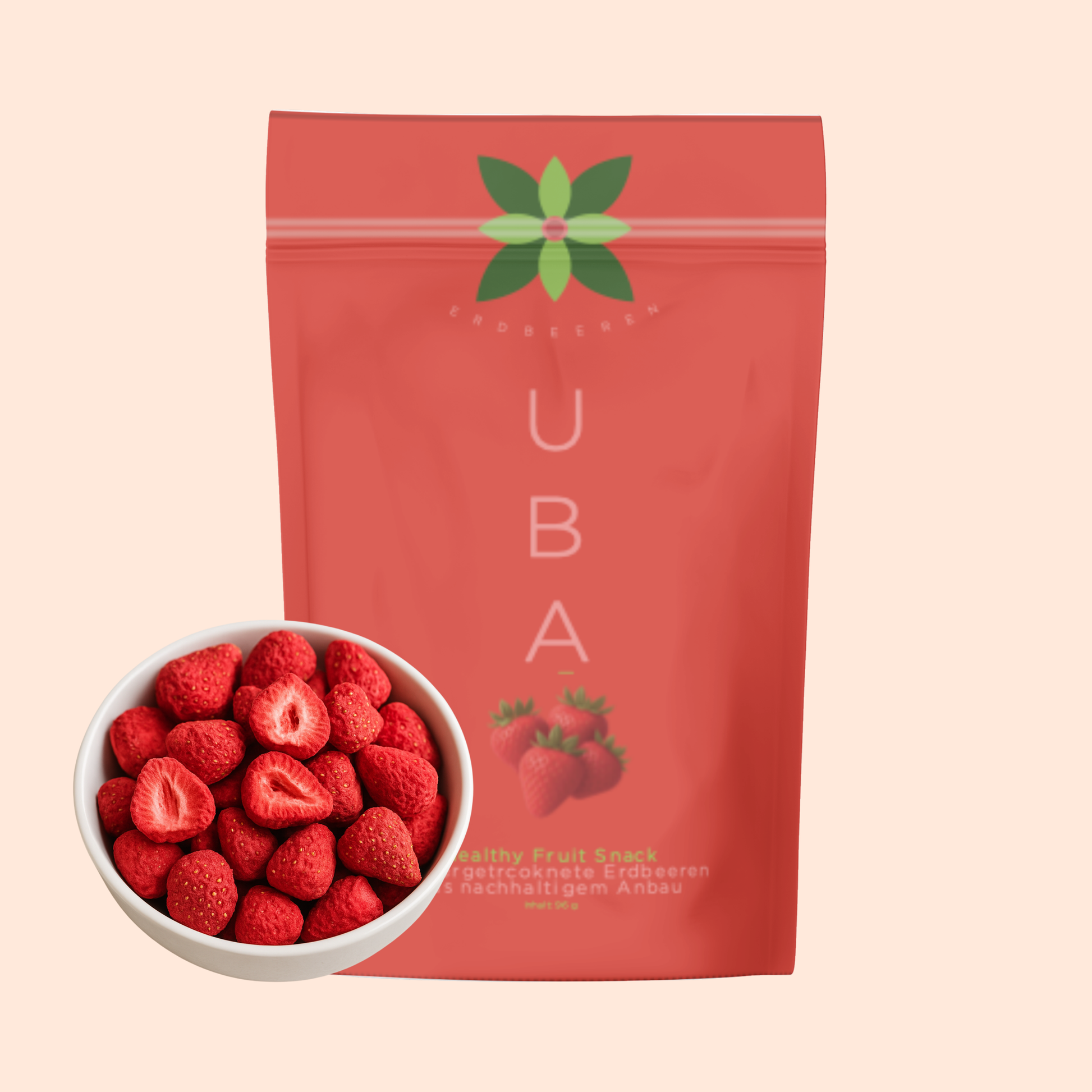 Gefriergetrocknete Erdbeeren