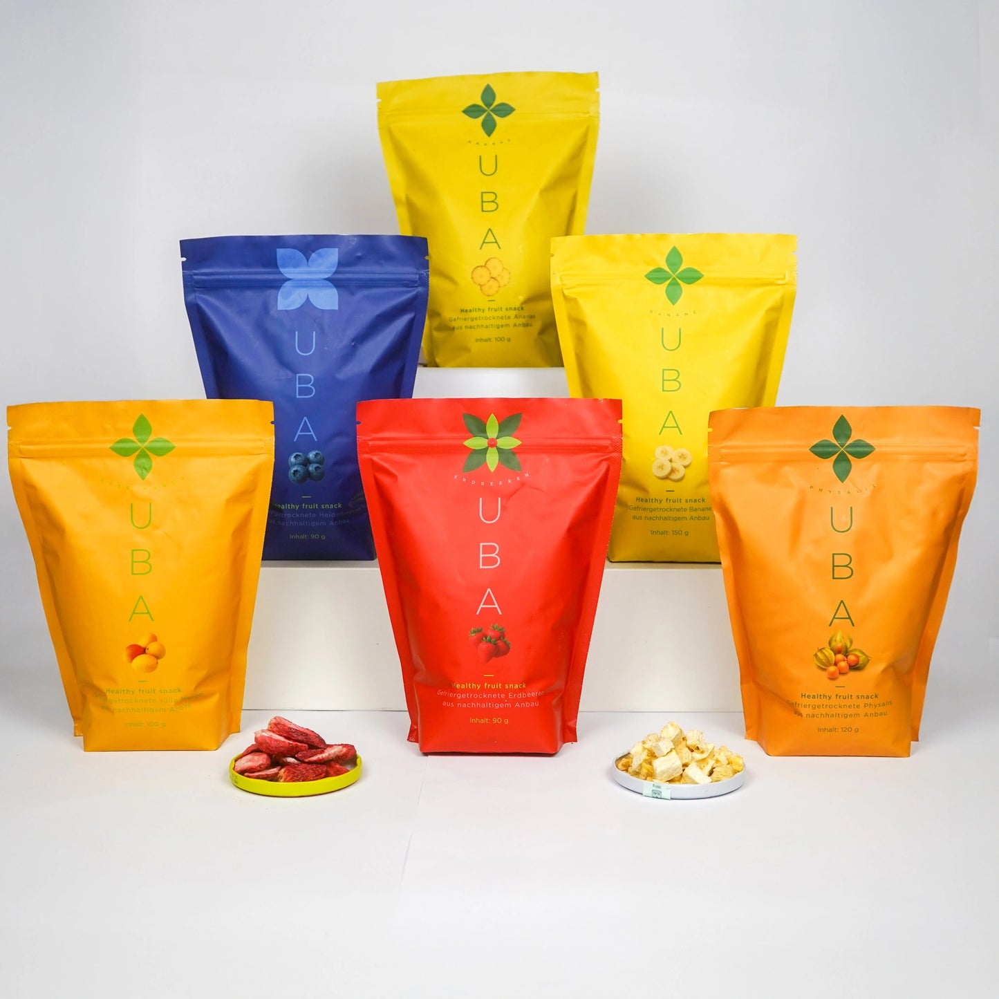 Crunchy gefriergetrocknete Frucht-Snacks – Sparpack in Großpackung | 6 Sorten