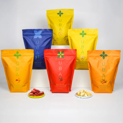Crunchy gefriergetrocknete Frucht-Snacks – Sparpack in Großpackung | 6 Sorten